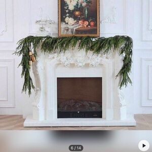 6FT Artificial Norfolk Pine Garlands Winter Pine Green Artificial Greenery